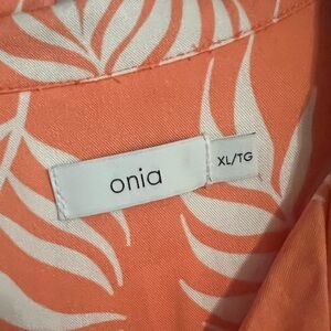 Onia Viscose Convertible Camp Shirt XL